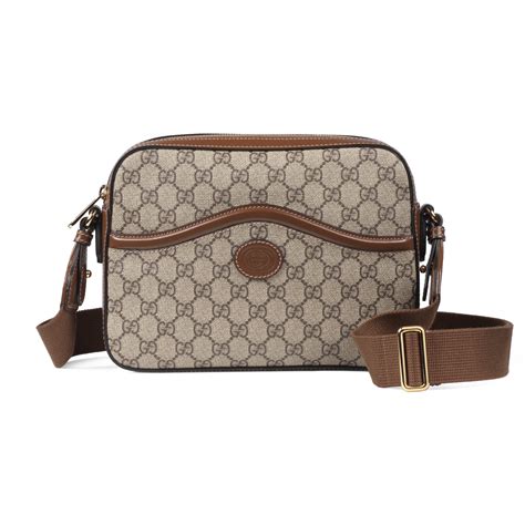 gucci large messenger bag with interlocking g|Gucci cross body Messenger bag.